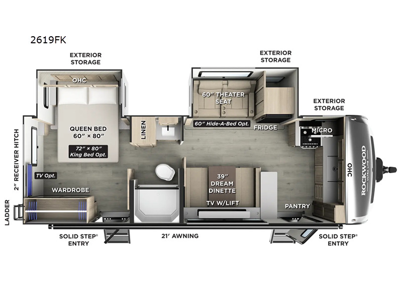 2027 Forest River Rv Rockwood Ultra Lite 2619FK in mcdonough GA