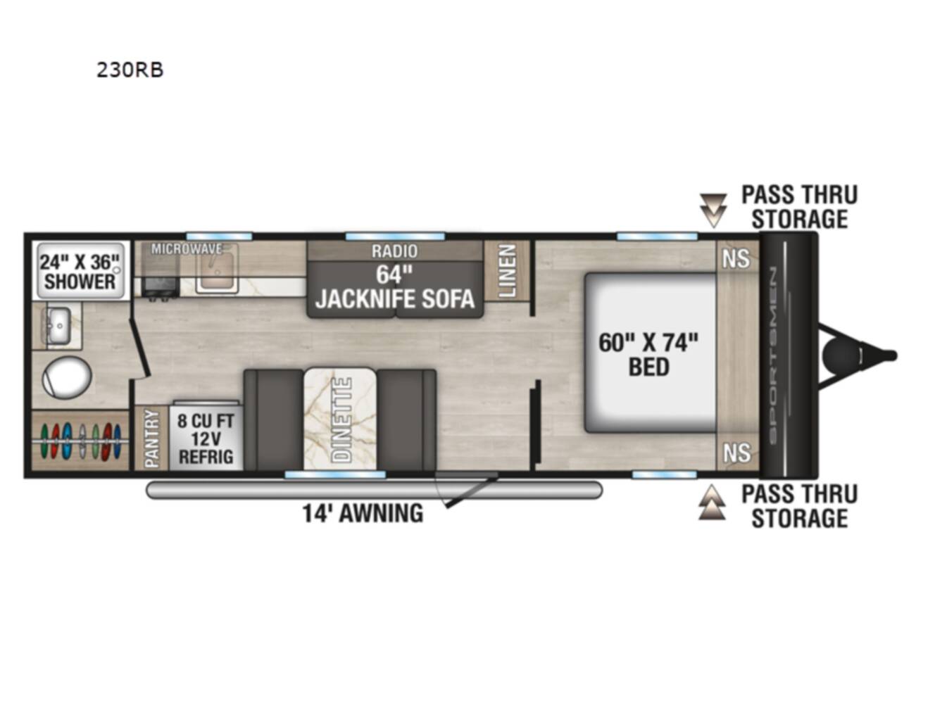 A photo of this 2027 Kz Sportsmen Classic 230RB
