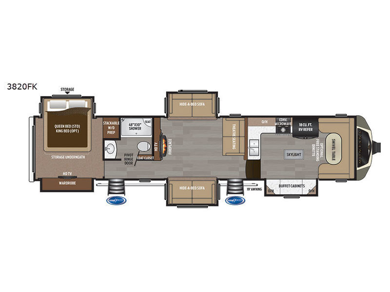A photo of this 2017 Keystone Rv Montana 3820 FK
