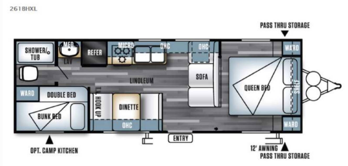A photo of this 2016 Forest River Rv Salem 261BHXL