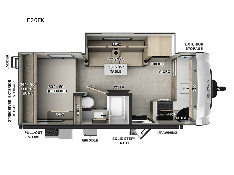 2025 Forest River Rv Flagstaff E-Pro 20FK E20FK in seffner FL
