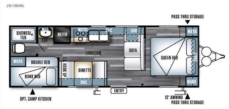 A photo of this 2016 Forest River Rv Salem 261BHXL