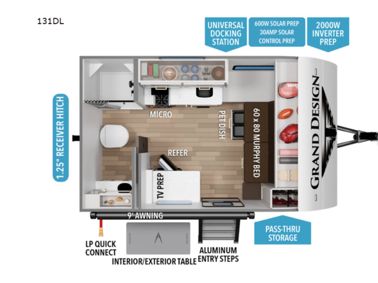 A photo of this 2026 Grand Design Transcend One 131DL