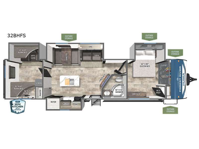 2026 Forest River Rv Puma 32BHFS RV