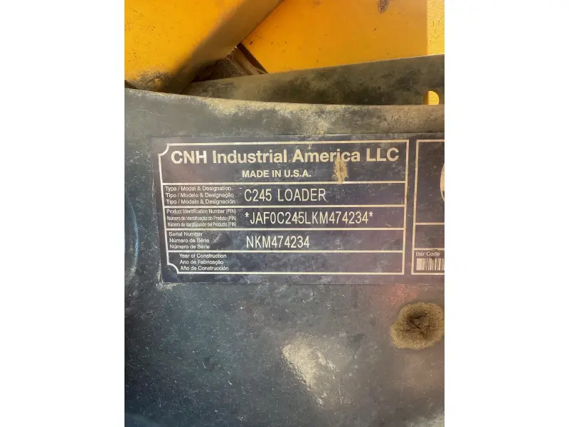 2019 NEW HOLLAND C245