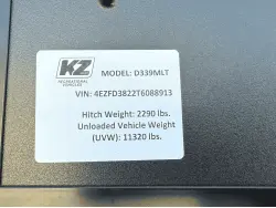 2026 KZ RV Durango D339MLT