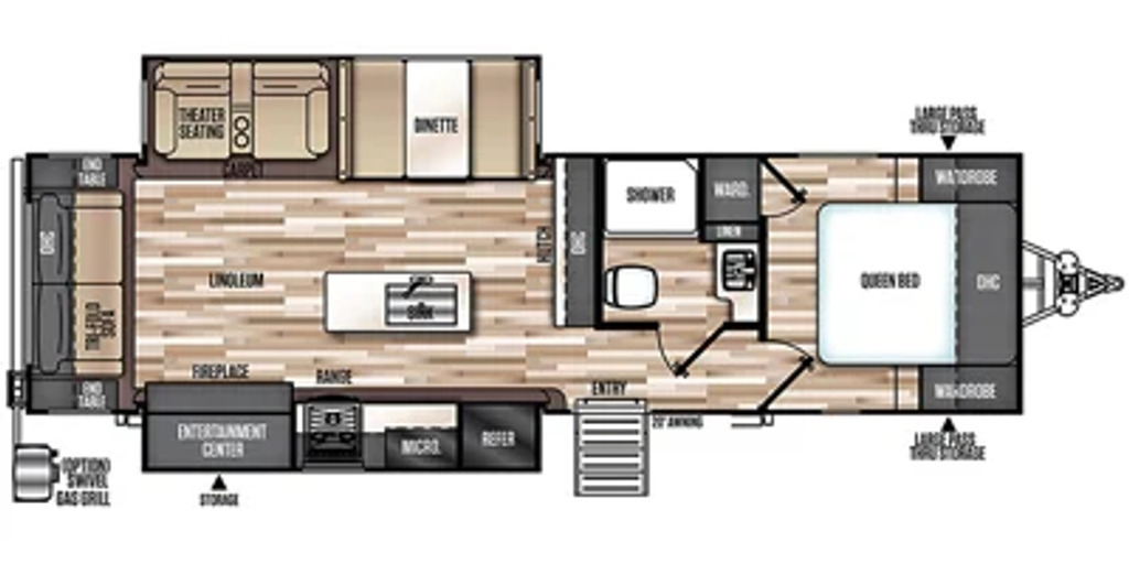 A photo of this 2019 Forest River Salem Hemisphere GLX 273RL
