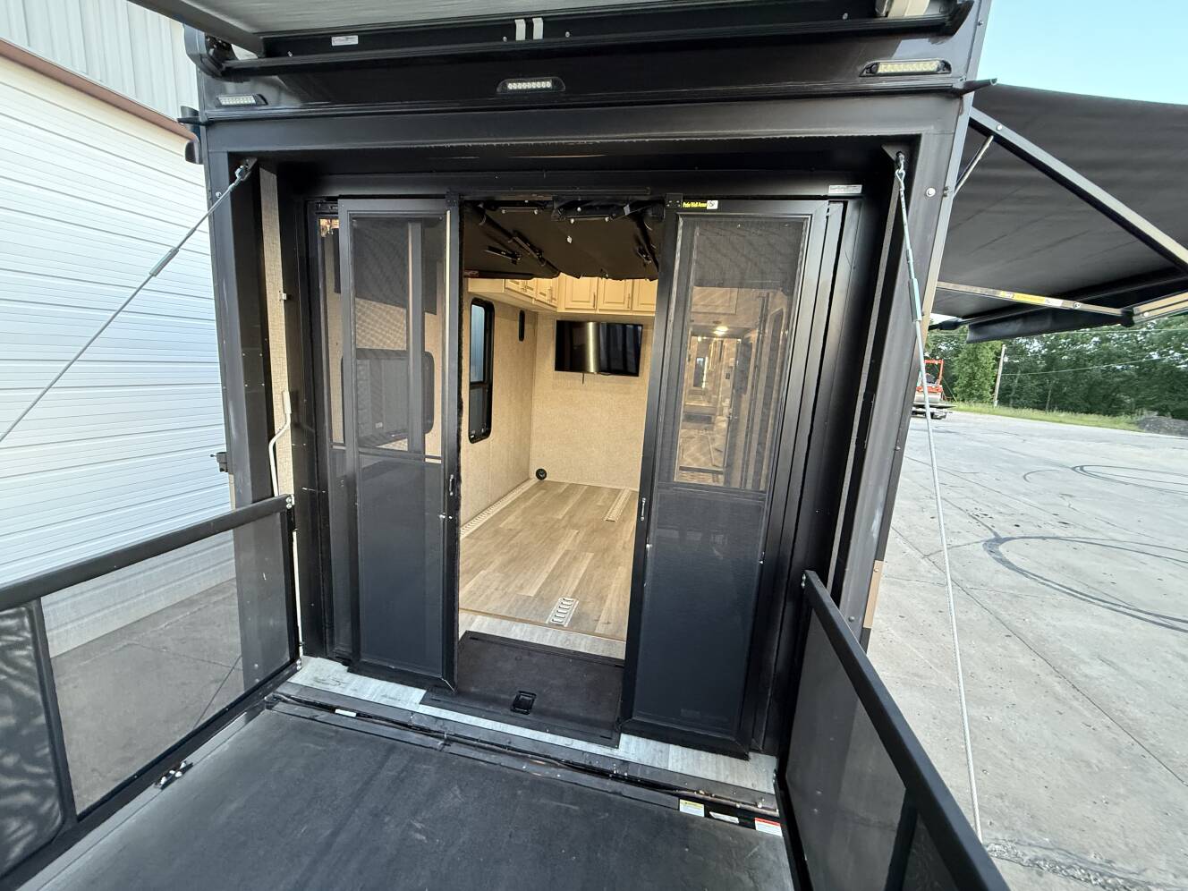 A photo of this 2023 Luxe TOY HAULER 48FB