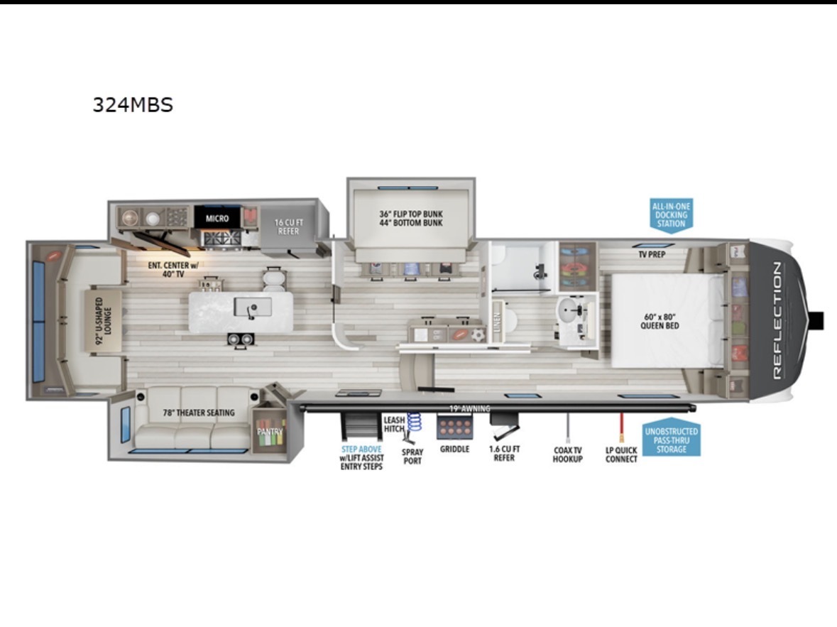 2024 Grand Design REFLECTION 324MBS RV