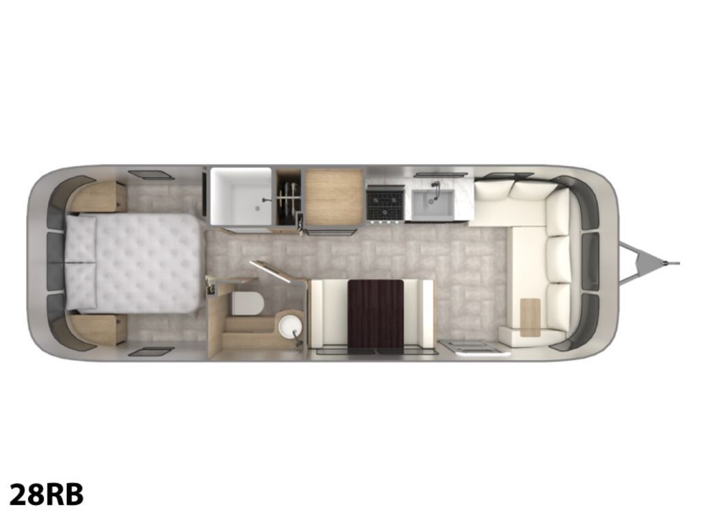 A photo of this 2023 Airstream Pottery Barn® 28RB Queen