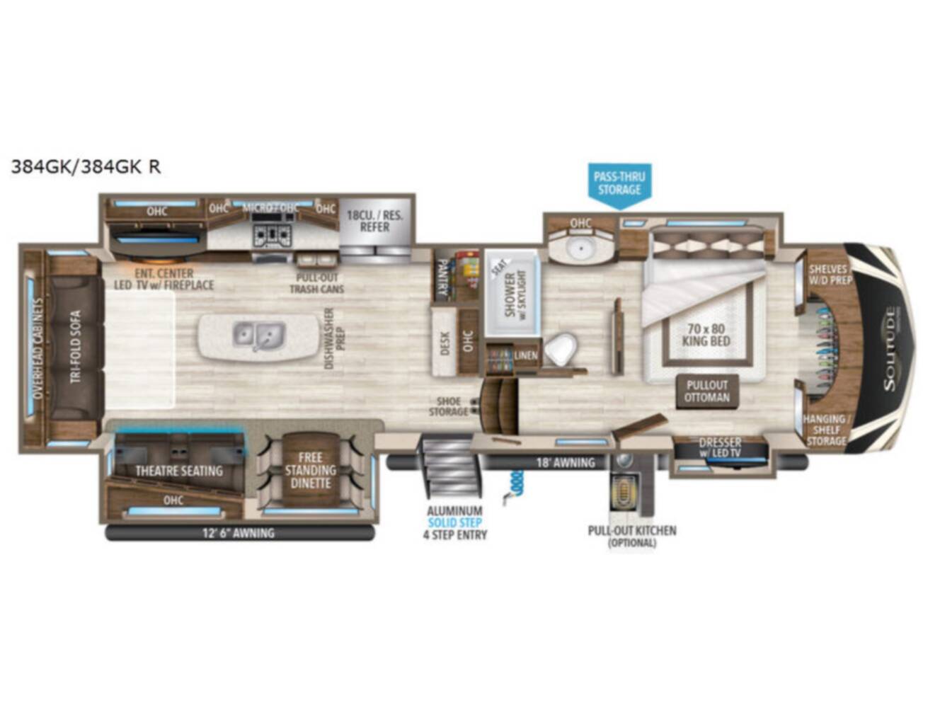 A photo of this 2018 Grand Design Solitude 384GK