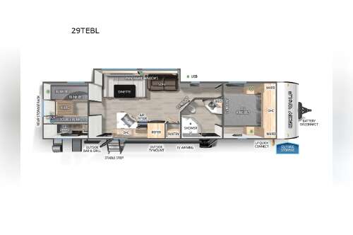 2025 Forest River Rv Cherokee Grey Wolf Black Label 29TEBL in mesa AZ