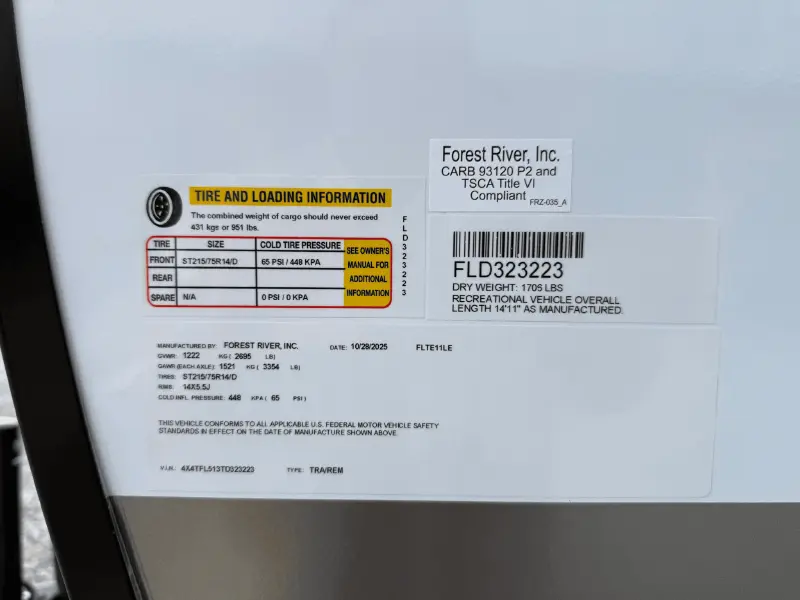 2026 Forest River Flagstaff E-Pro E11LE