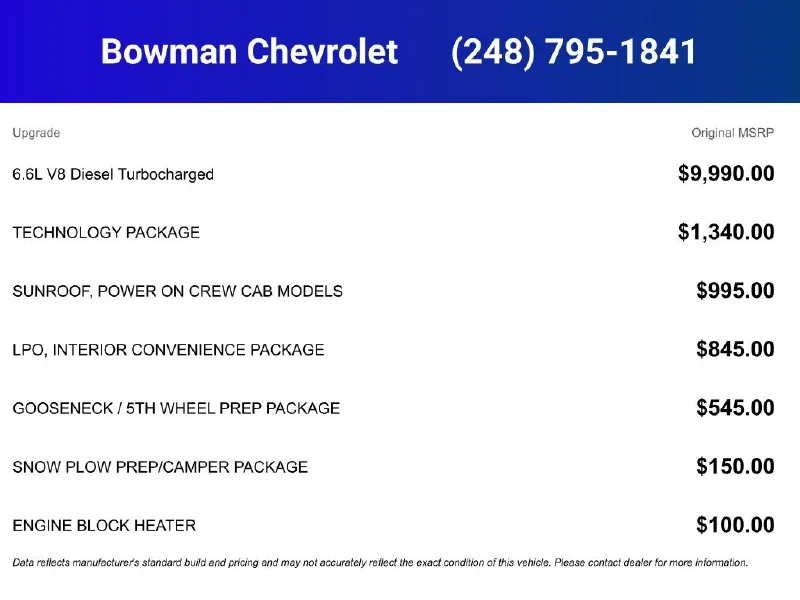 2026 CHEVROLET Silverado 3500HD