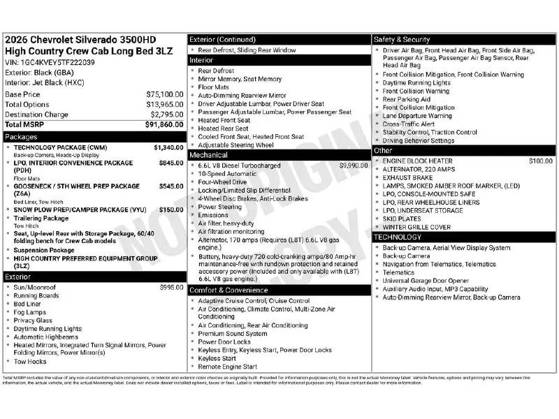 2026 CHEVROLET Silverado 3500HD