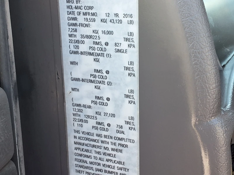2017 KENWORTH CONSTRUCTION