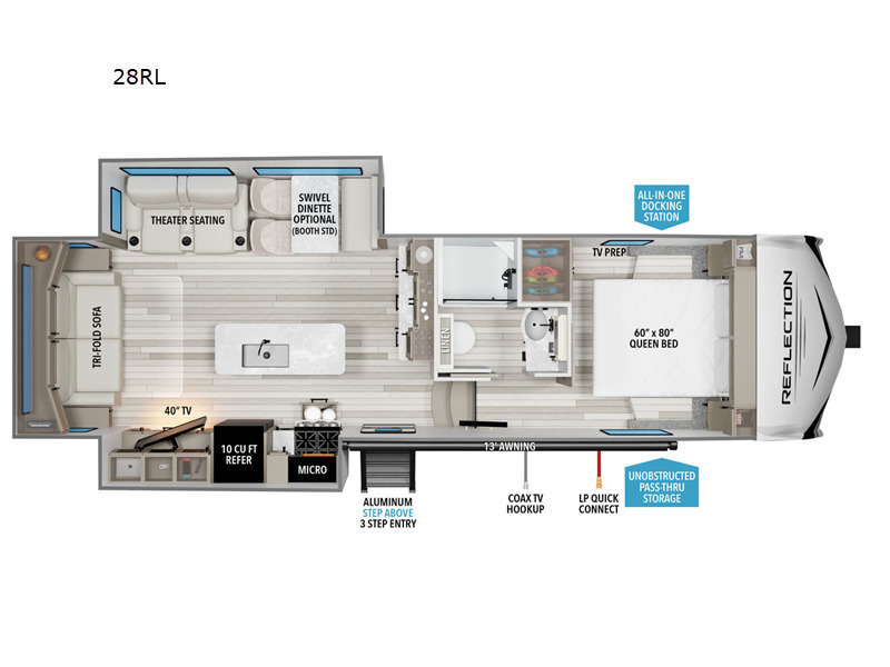 A photo of this 2025 Grand Design Reflection 100 Series 28RL