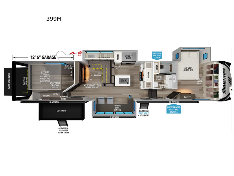 A photo of this 2026 Grand Design Momentum 399M