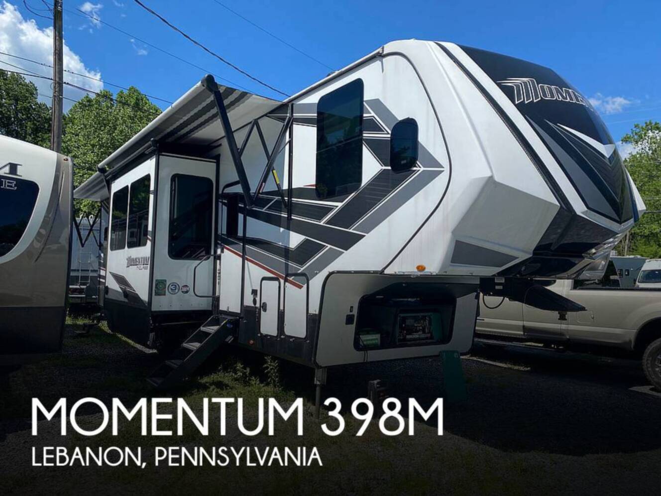 A photo of this 2022 Grand Design Momentum M-Class 398M