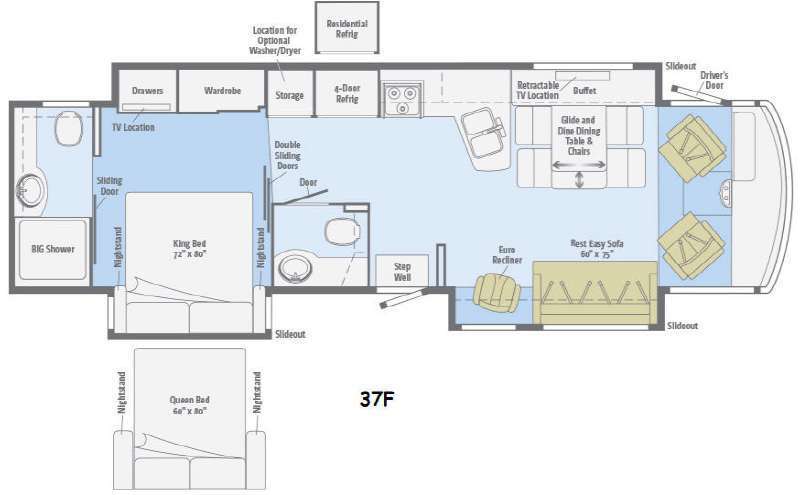 2015 Winnebago Adventurer 37F in evansville WY