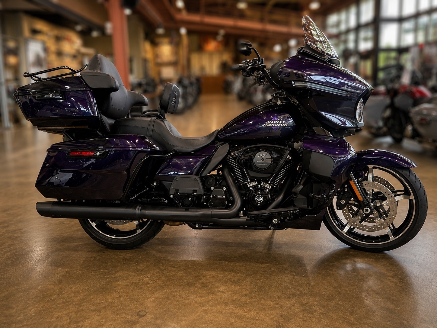 Harley-Davidson イーグル サンダー 紫 XL 黒 T 00s New 2025 Harley-Davidson Street Glide® Ultra Base For Sale in
