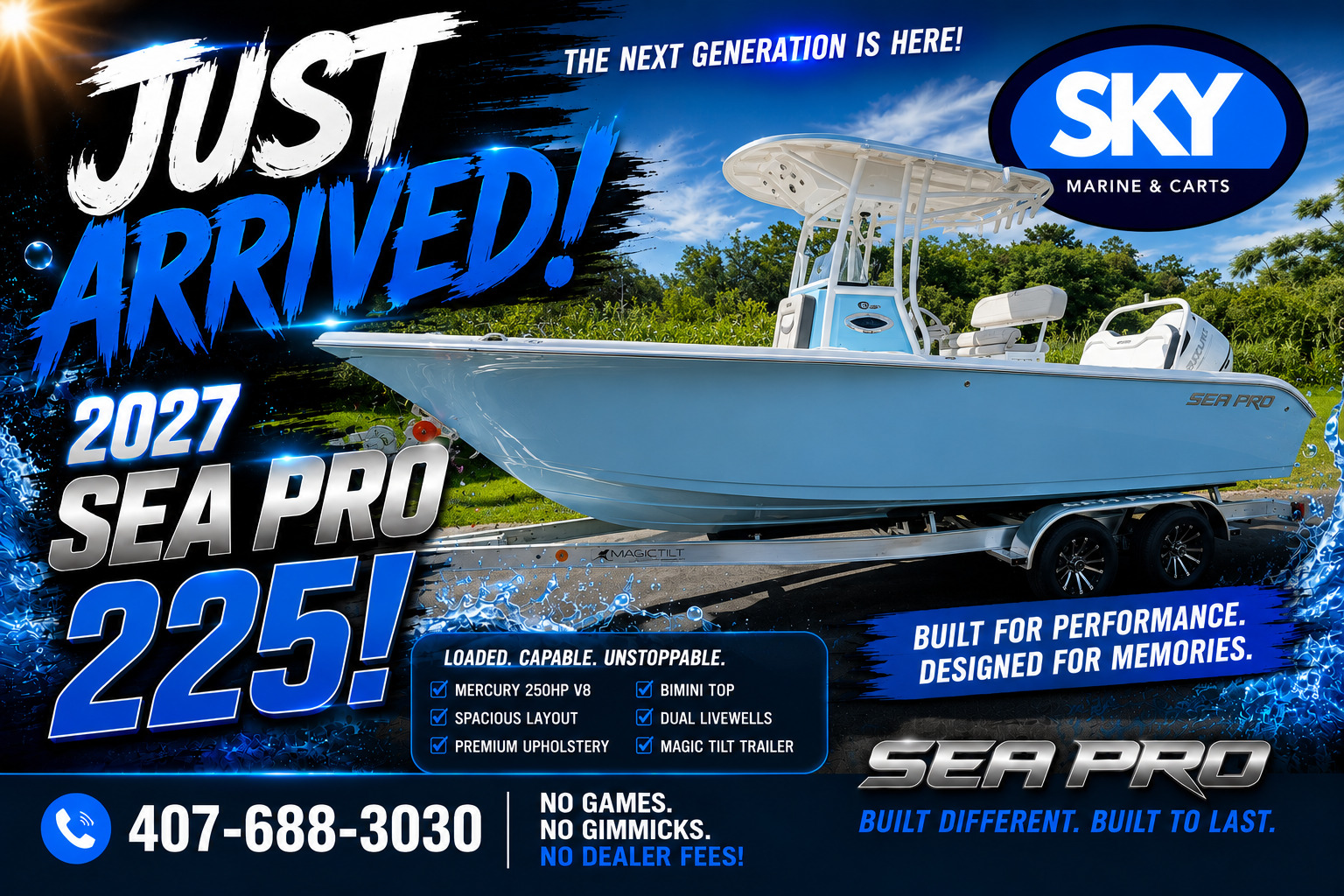 2027 Sea Pro 225 FLXR Sandbar Boat in sanford FL