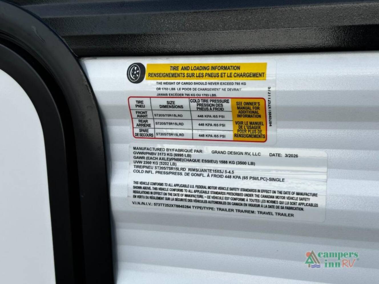 A photo of this 2026 Grand Design Transcend Xplor 20MKX