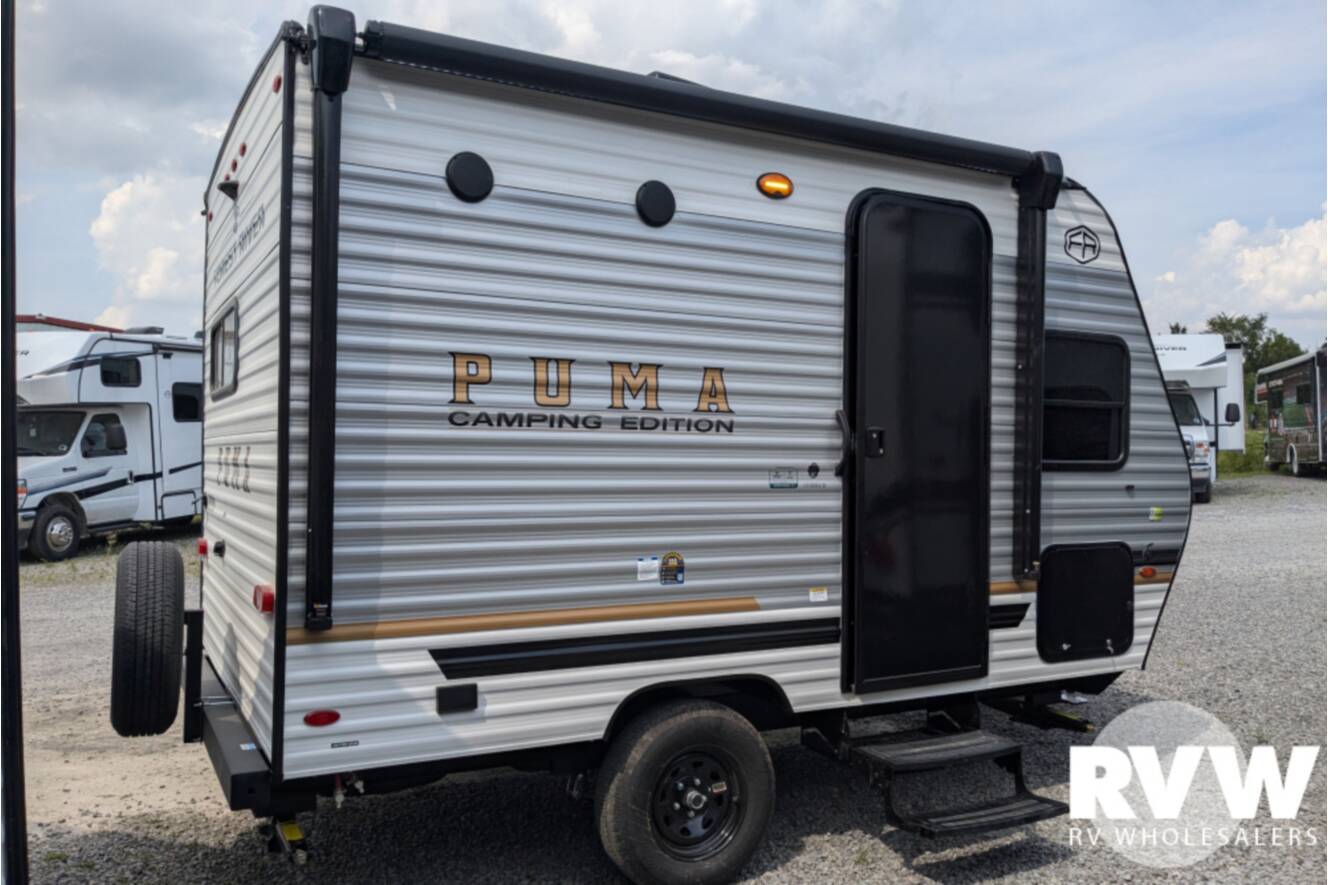A photo of this 2027 Palomino Puma Camping Edition Single Axle 121RKCE