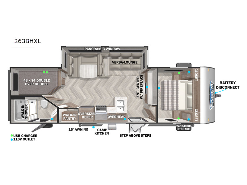 2022 Forest River Rv Salem Cruise Lite 263BHXL in southington CT