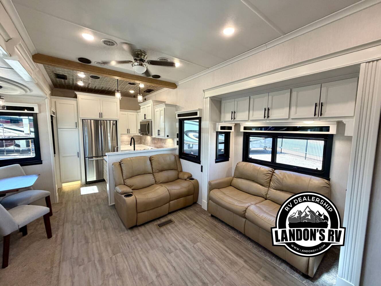 A photo of this 2021 Forest River RIVERSTONE RESERVE 3850RK