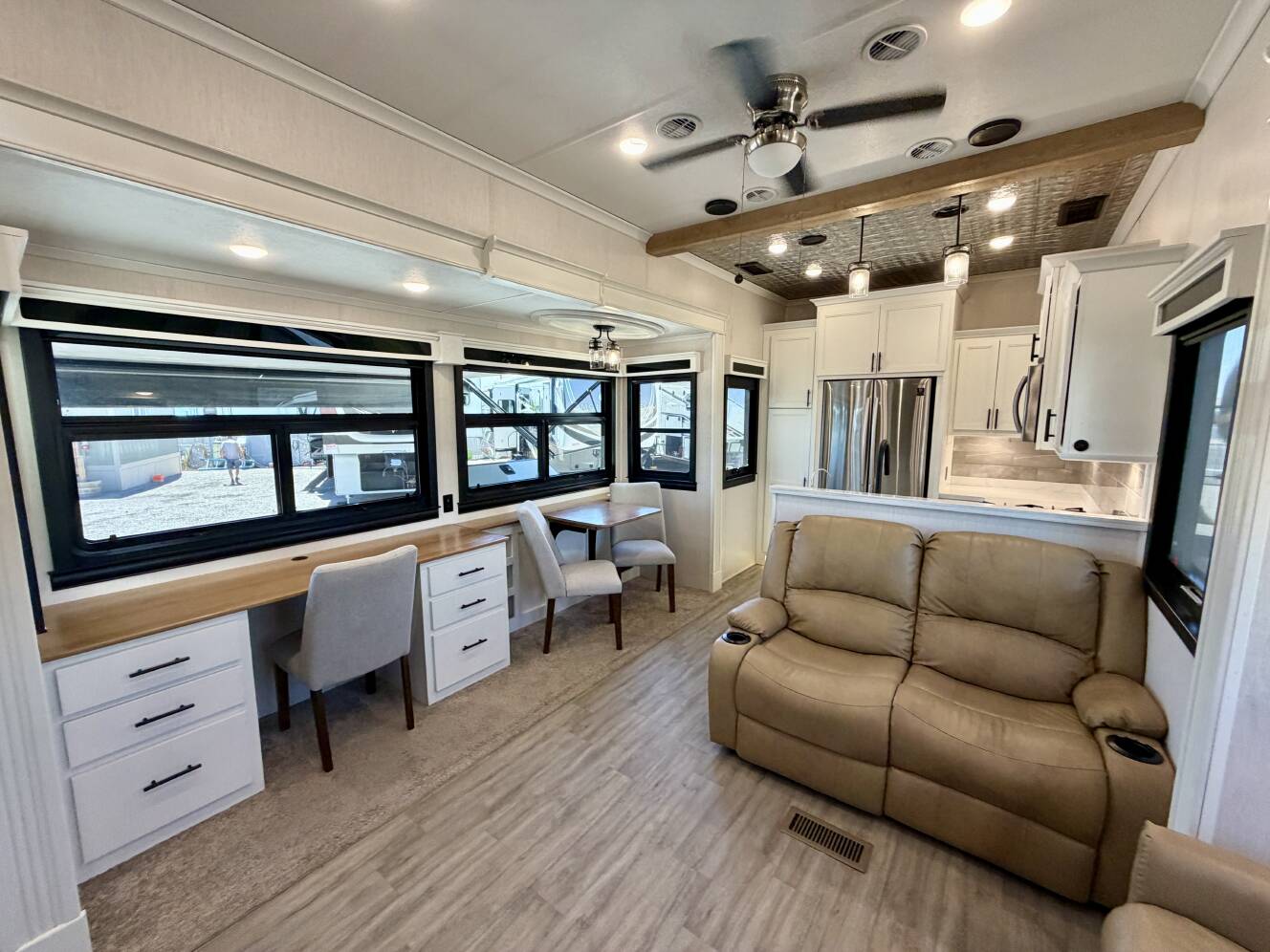 A photo of this 2021 Forest River RIVERSTONE RESERVE 3850RK