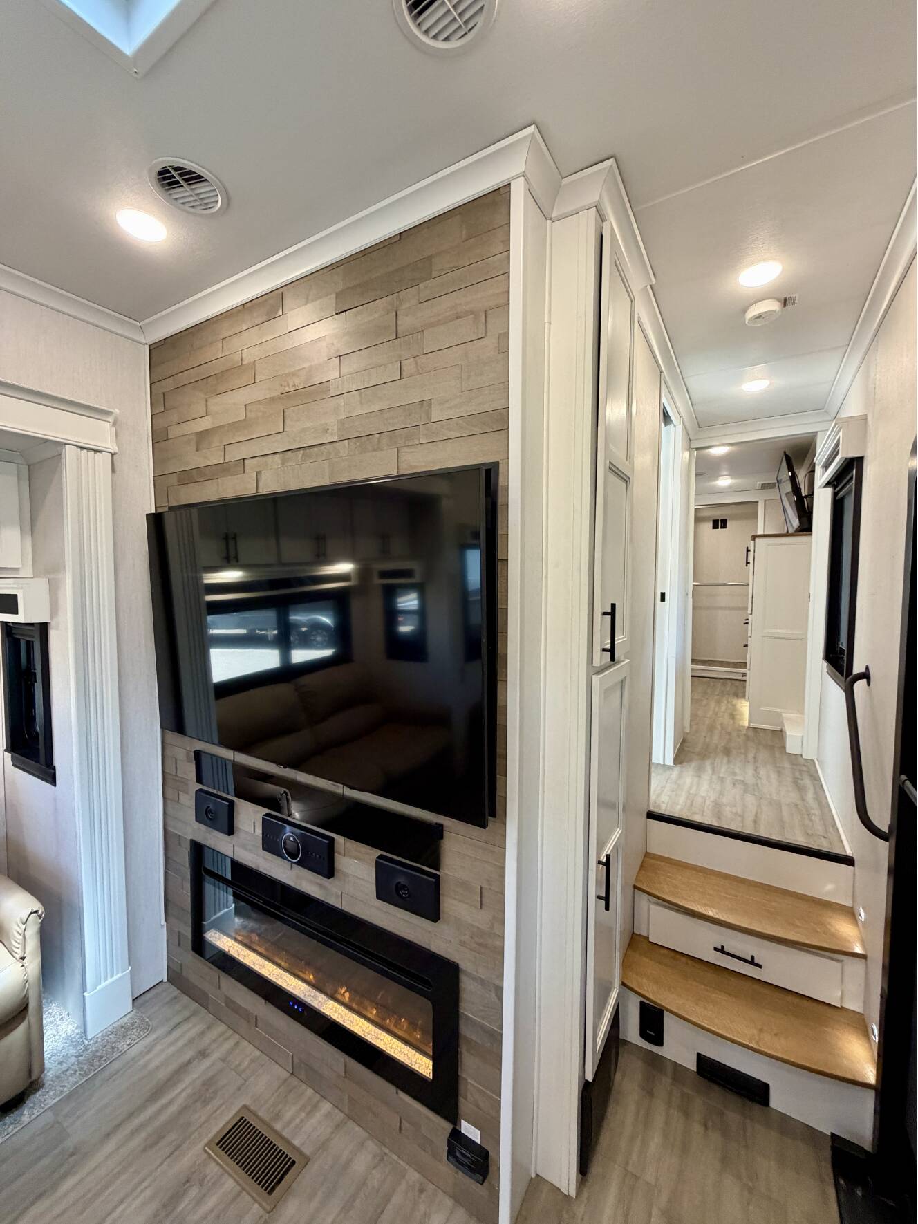 A photo of this 2021 Forest River RIVERSTONE RESERVE 3850RK
