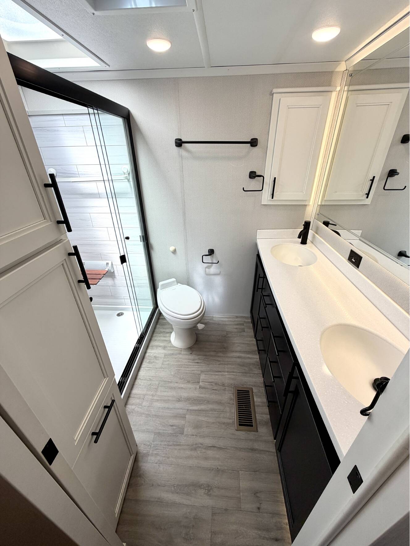 A photo of this 2021 Forest River RIVERSTONE RESERVE 3850RK