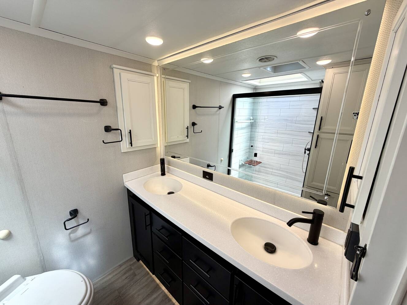 A photo of this 2021 Forest River RIVERSTONE RESERVE 3850RK