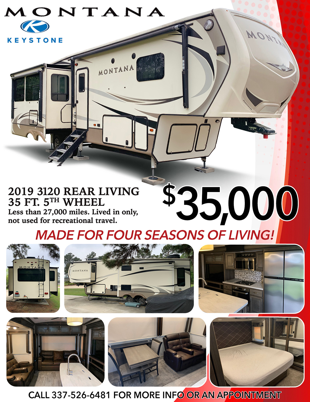 2019 Keystone MONTANA 3120RL RV