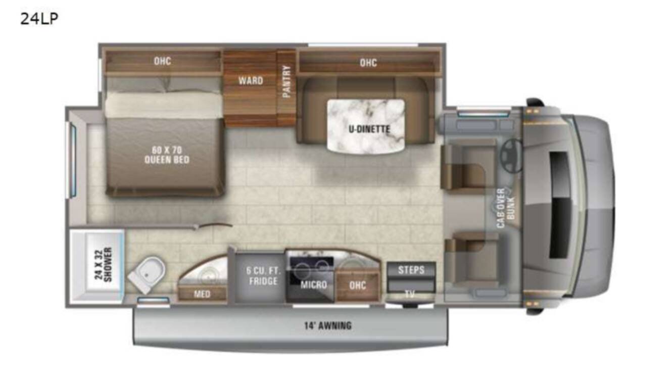 A photo of this 2021 Jayco Melbourne Prestige 24LP