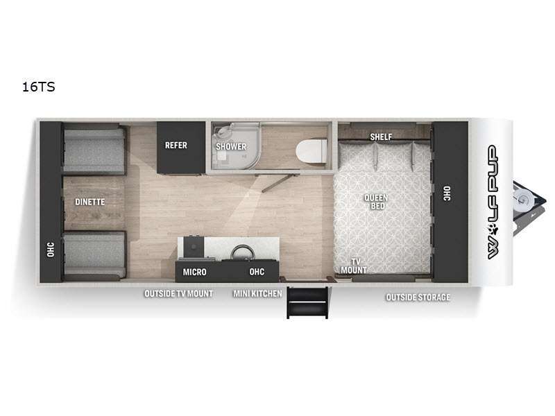 2022 Forest River Rv Cherokee Wolf Pup 16TS in batavia OH