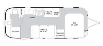 A photo of this 2013 Airstream FLYING CLOUD 23FB QUEEN