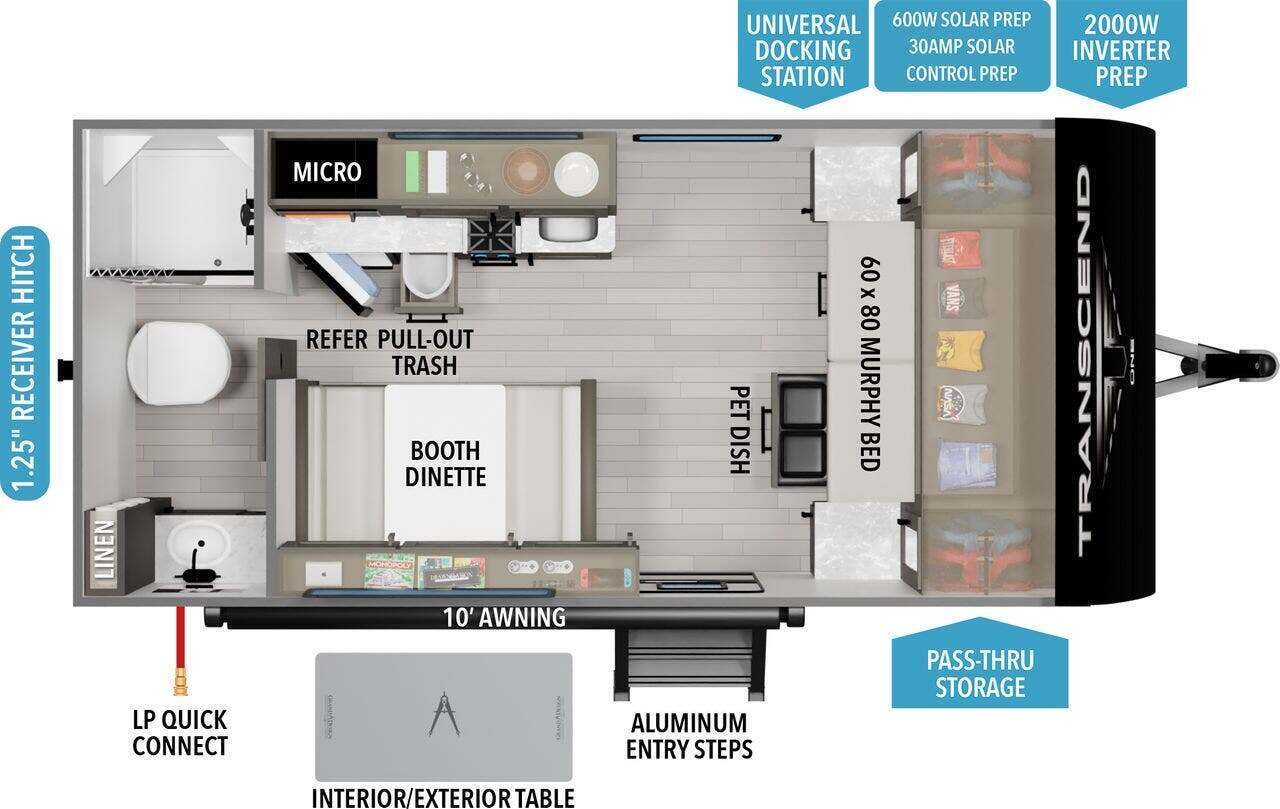 A photo of this 2025 Grand Design TRANSCEND ONE 151RB