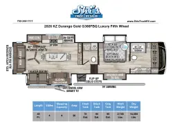 2026 KZ RV Durango Gold G366FBQ