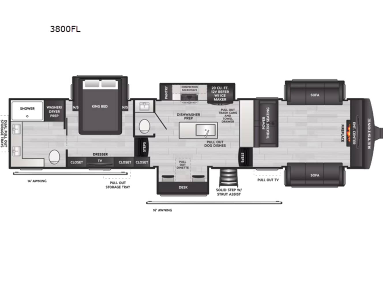 A photo of this 2027 Keystone Rv Montana 3800FL