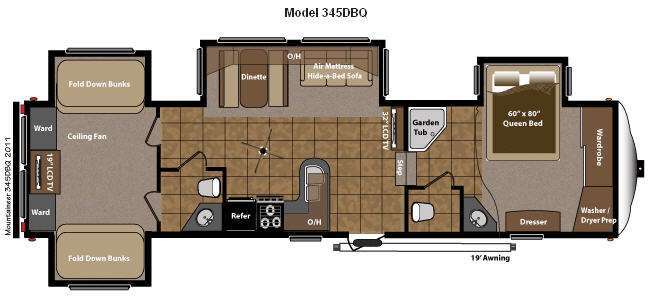 2011 Keystone Rv Mountaineer 345DBQ in san antonio TX