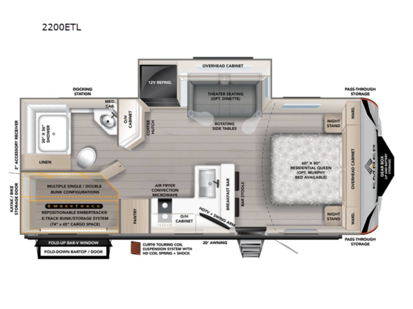 A photo of this 2027 Ember Rv Touring Edition 2200ETL