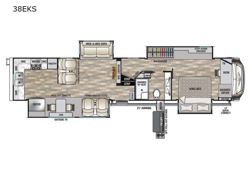 2021 Forest River Rv Cedar Creek Champagne Edition 38EKS in clute TX