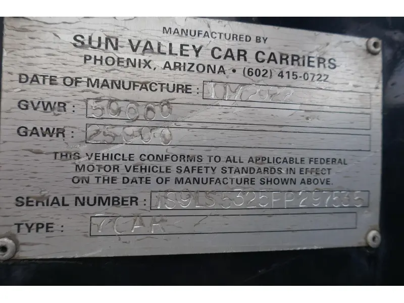 2023 SUN VALLEY 7 CAR LOW PROFILE