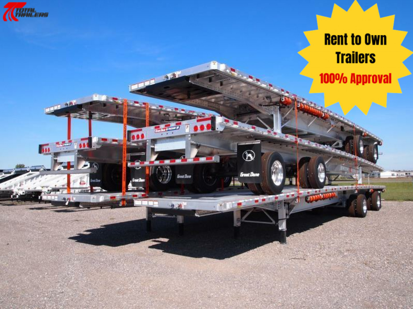 2024 GREAT DANE 1200/MONTH FOR RENT OR LEASE - 48' Aluminum Flatbed Sem in O Fallon, MO