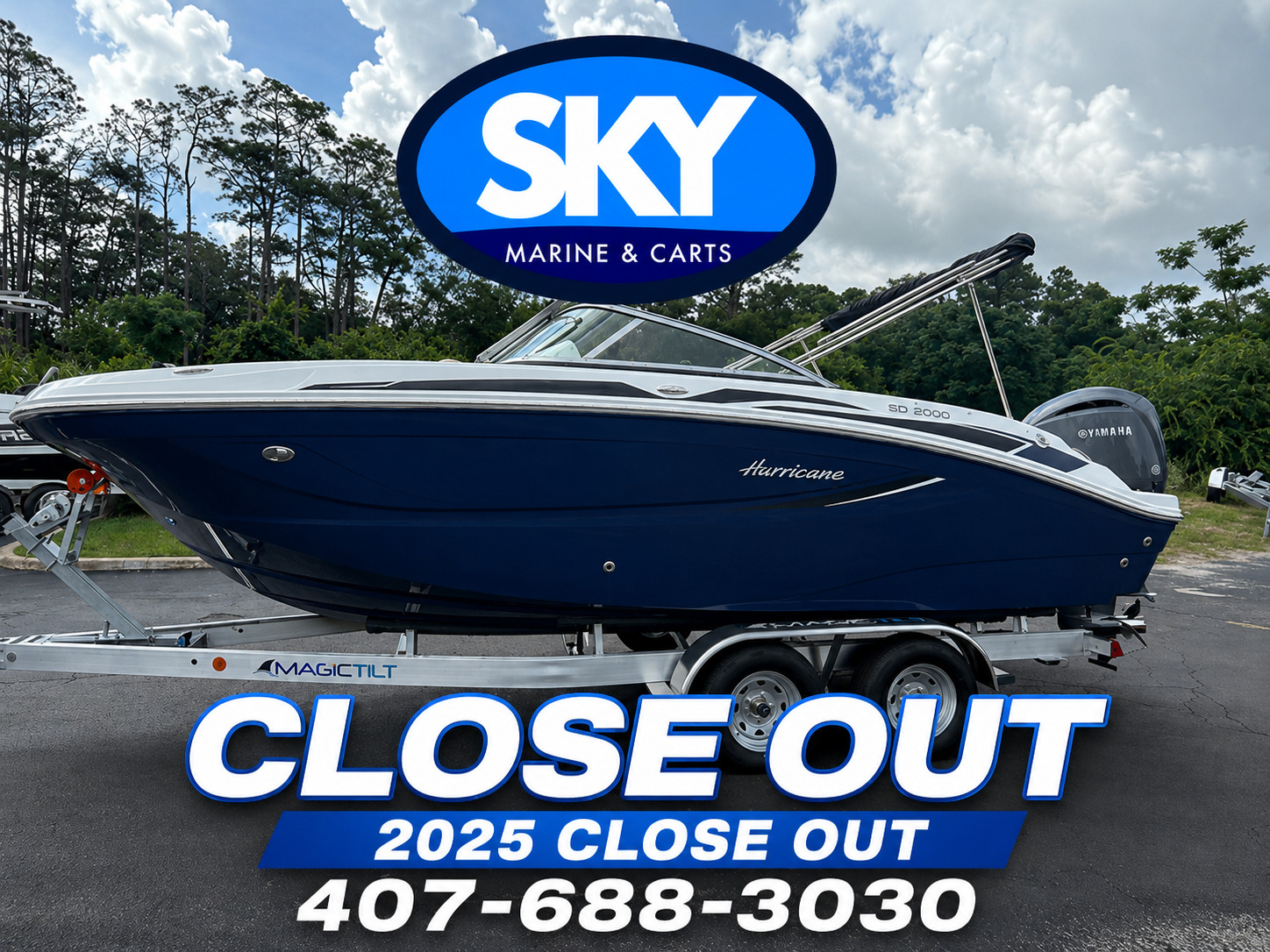 2025 Hurricane SunDeck 2050 OB Deck Boat 2400 OB in sanford FL