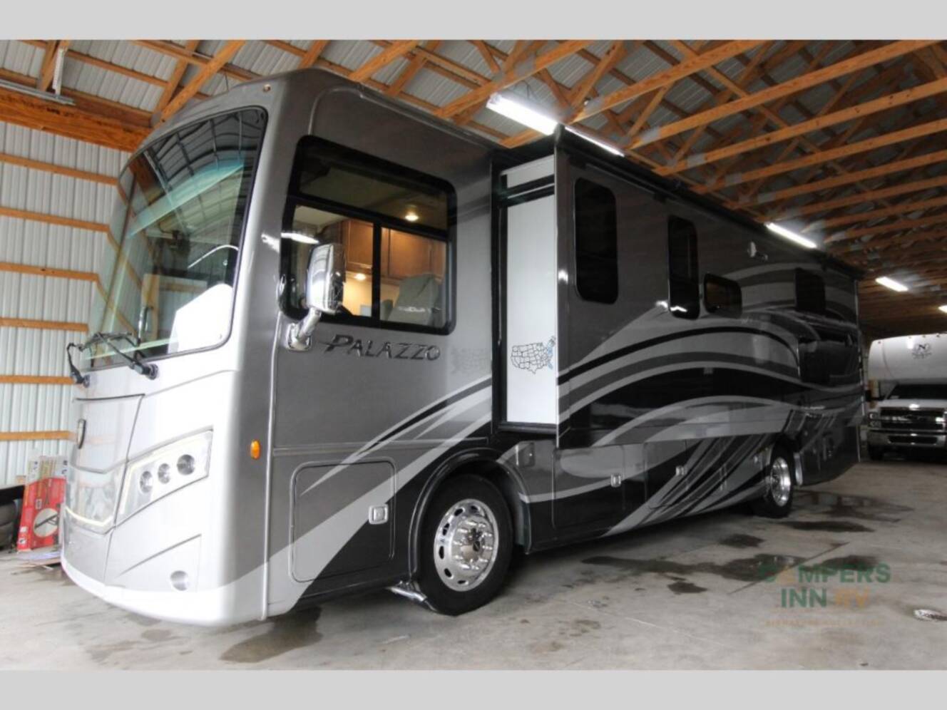 A photo of this 2022 Thor Motor Coach Palazzo 33.5