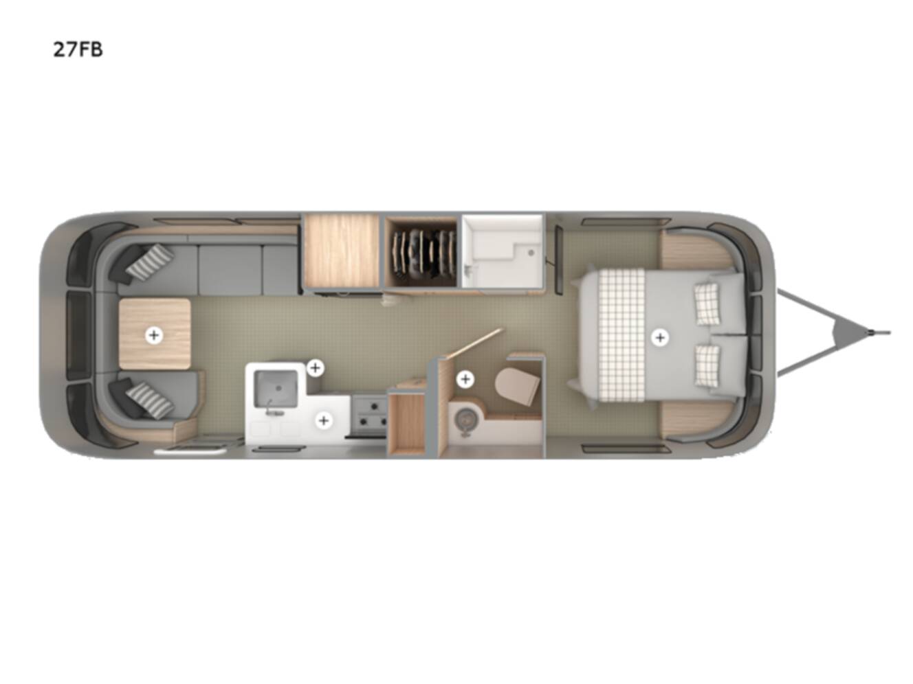 A photo of this 2022 Airstream Globetrotter 27FB Queen