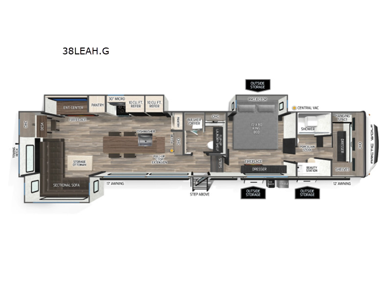 2026 Forest River Rv Cherokee Arctic Wolf 38LEAH.G in bunker hill IN